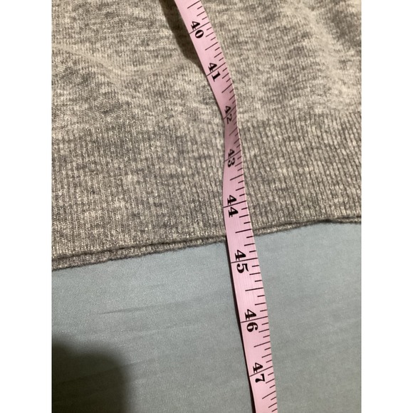 COS Gray 100% Wool Turtleneck Oversized Midi Sweater Dress Womens XS - Picture 8 of 9